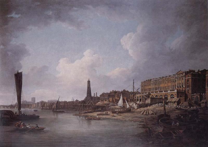 Canaletto The Adelphi,London,under construcion,with York Water Tower and the River Thames towards Westminster oil painting image