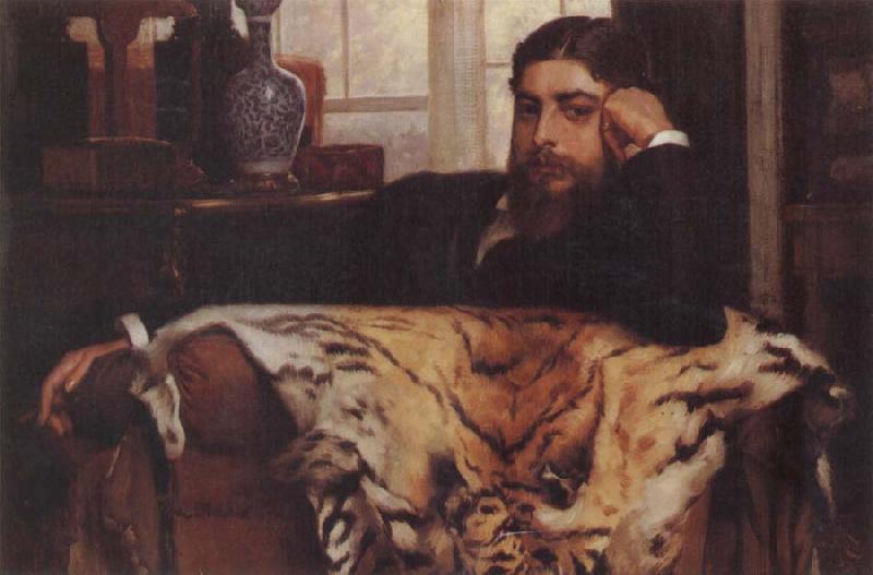 J.J.Tissot Portrait of a Gentleman oil painting image