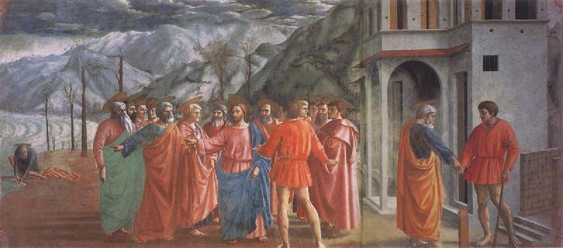 MASACCIO The Tribute Money Germany oil painting art
