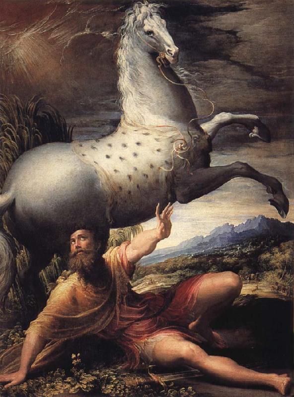 PARMIGIANINO The Conversion of Paul Germany oil painting art