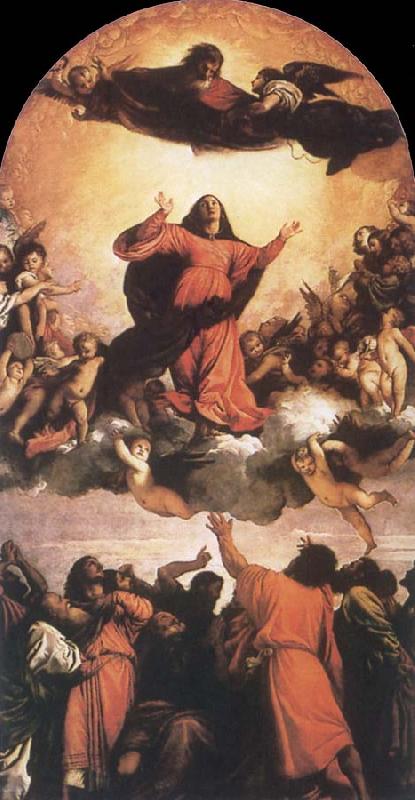 Titian Assumption of the Virgin Germany oil painting art