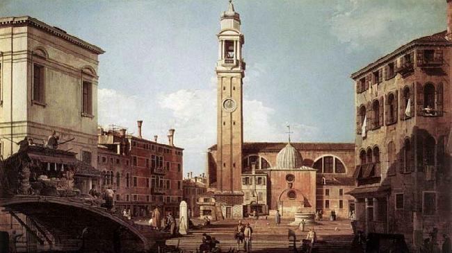 Canaletto View of Campo Santi Apostoli oil painting image