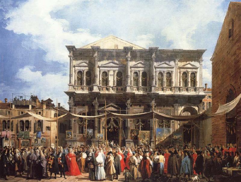 Canaletto Venice The Feast Day of Saitn Roch Germany oil painting art
