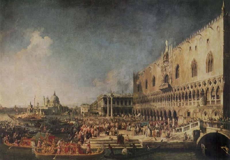 Canaletto The Arrival of the French Ambassador in Venice Germany oil painting art