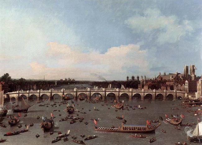 Canaletto Westminster Bridge from the North on Lord Mayor-s Day oil painting image