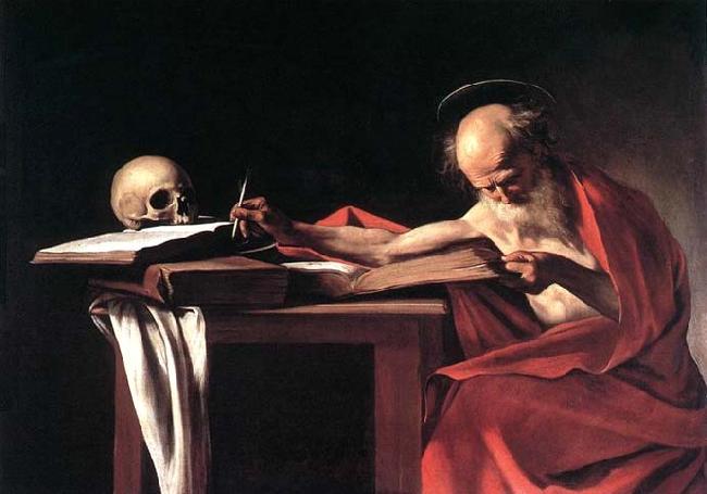 Caravaggio St Jerome Germany oil painting art