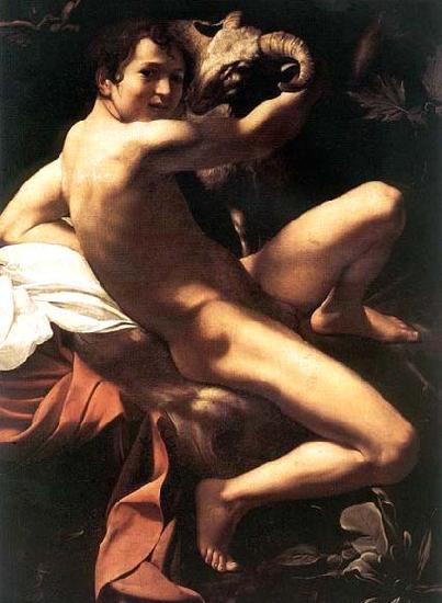 Caravaggio St. John the Baptist oil painting picture