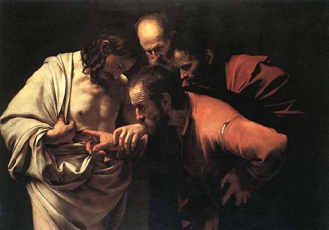 Caravaggio The Incredulity of Saint Thomas oil painting image