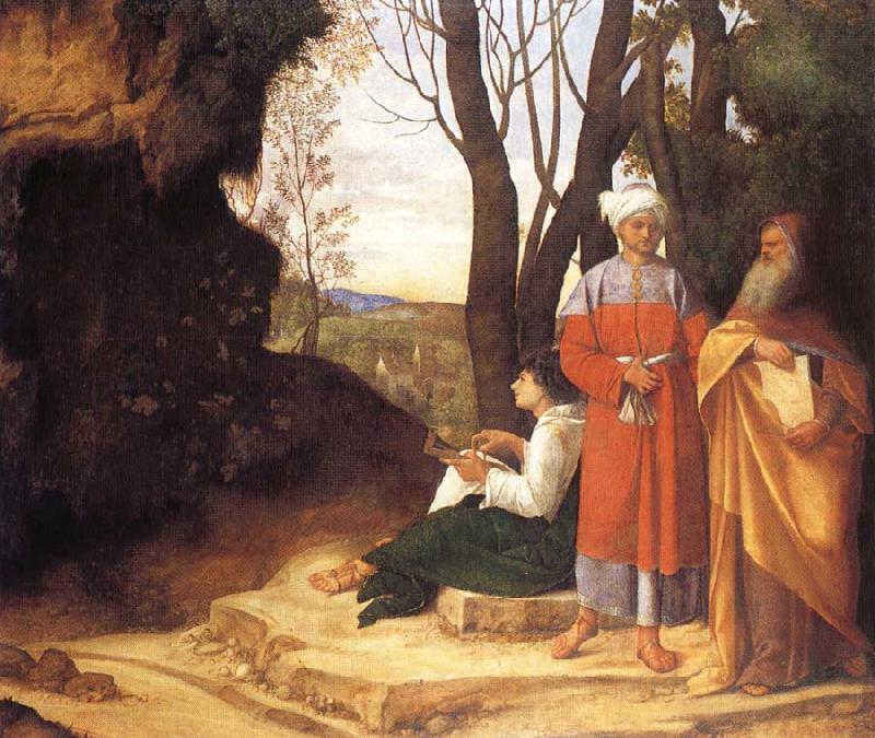 Giorgione Three ways Germany oil painting art