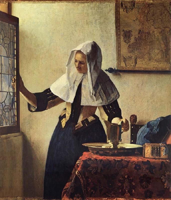 JanVermeer Woman with a Jug oil painting image