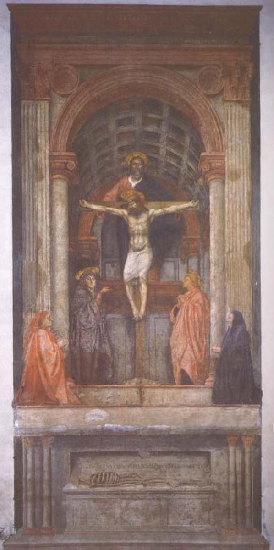 MASACCIO The Saint Three-unity oil painting image