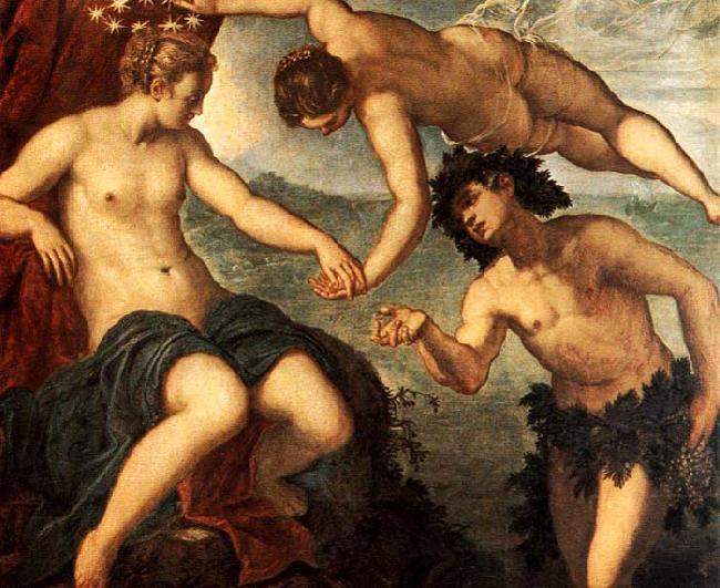 Tintoretto Ariadne, Venus and Bacchus oil painting image