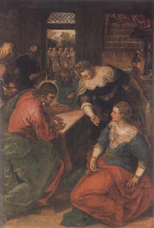 Tintoretto Christ in the House of Mary and Martha Germany oil painting art