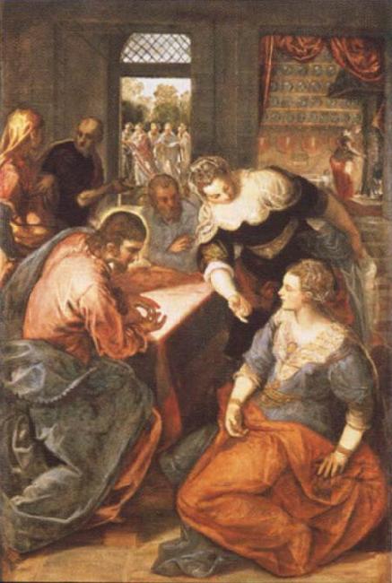 Tintoretto Christ in Maria and Marta Germany oil painting art