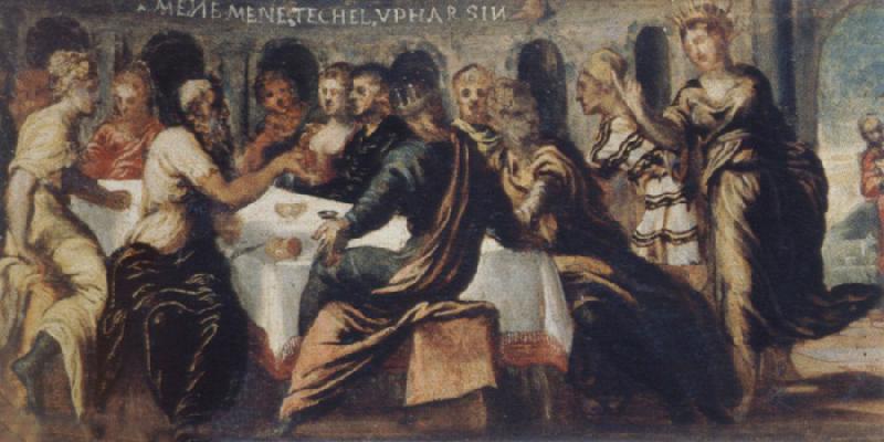 Tintoretto The festival of the Belschazzar Germany oil painting art