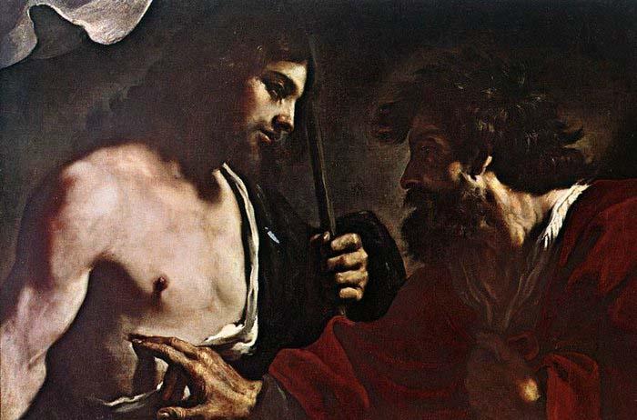 GUERCINO Doubting Thomas oil painting image