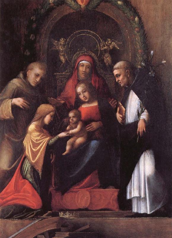 Correggio Sta Katarina-s mysterious formalning Germany oil painting art