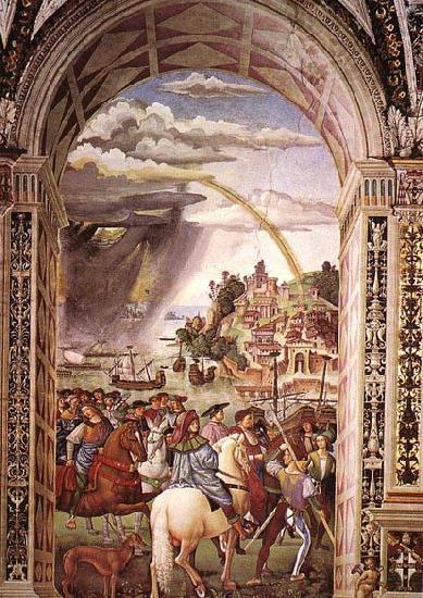Pinturicchio Aeneas Piccolomini Leaves for the Council of Basle Germany oil painting art