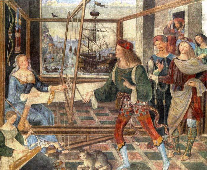 Pinturicchio The Return of Odysseus Germany oil painting art
