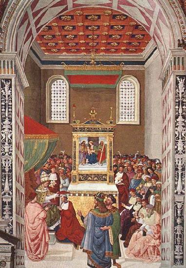 Pinturicchio Piccolomini Receives the Cardinal Hat oil painting picture