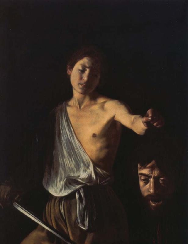 Caravaggio Portable head David Goliath oil painting image