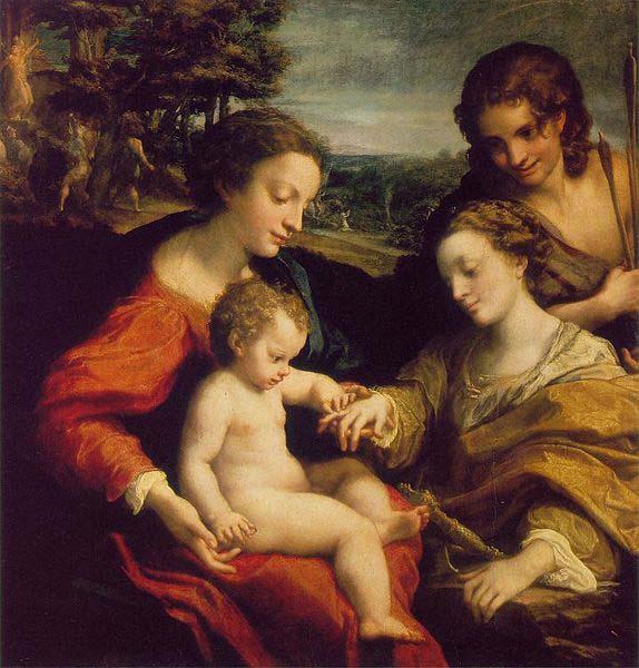 Correggio The Mystic Marriage of St. Catherine Germany oil painting art
