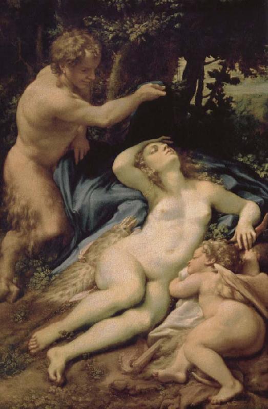 Correggio Venus and Eros was found Lin God oil painting image
