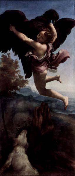 Correggio Ganymede Abducted by the Eagle oil painting picture