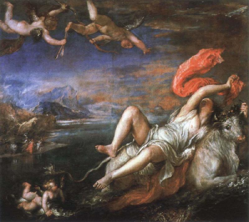 Titian the rape of europa Germany oil painting art