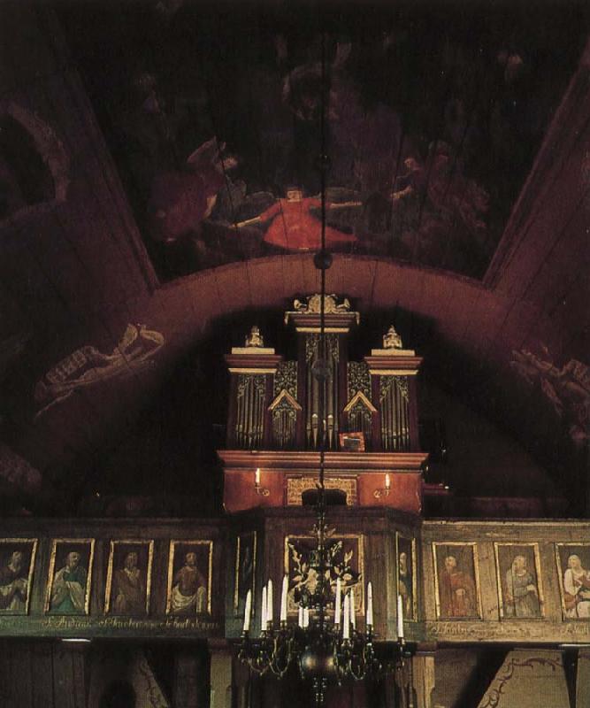 kulturen redan vid medeltidens slut hade orglar funnits i kyrkorna men forst pa 1600 ta let blev de mera allmant gangse Germany oil painting art