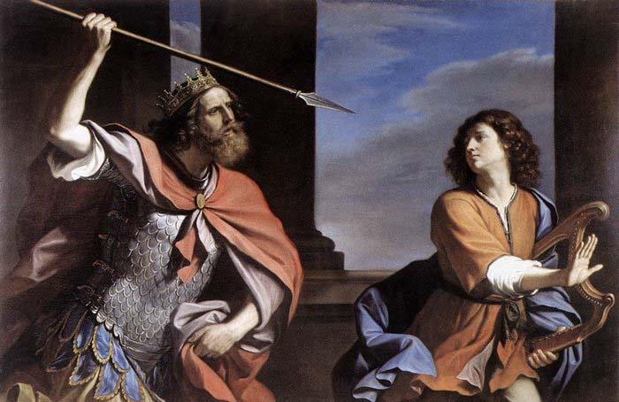 GUERCINO Saul Attacking David oil painting image