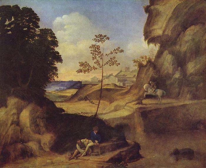 Giorgione Il Tramonte oil painting picture