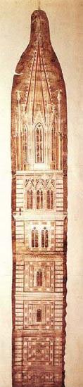 Giotto Design sketch for the Campanile Germany oil painting art