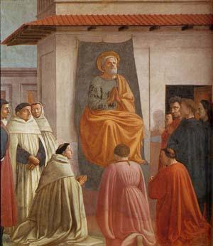 MASACCIO Fresco in the Brancacci Chapel in Santa Maria del Carmine, Florence Germany oil painting art