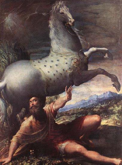 PARMIGIANINO The Conversion of St Paul - Oil on canvas oil painting image