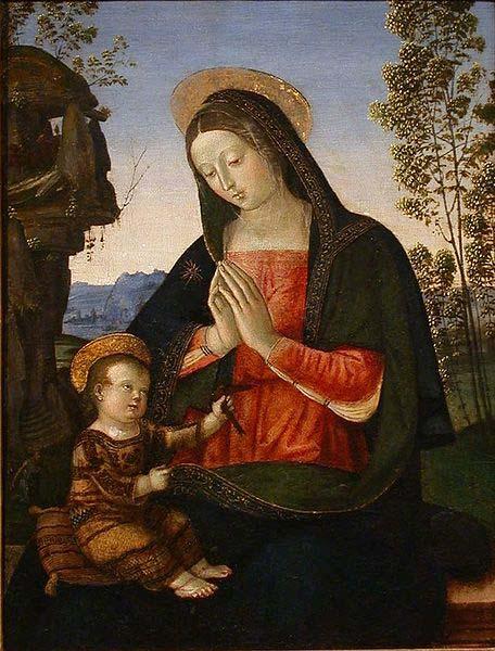 Pinturicchio Madonna Adoring the Child, Germany oil painting art