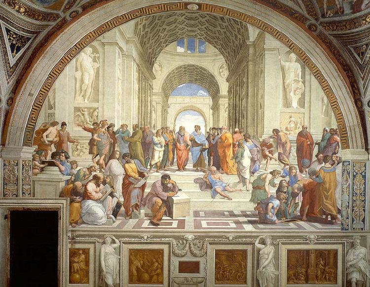Raphael The School of Athens, Stanza della Segnatura Germany oil painting art