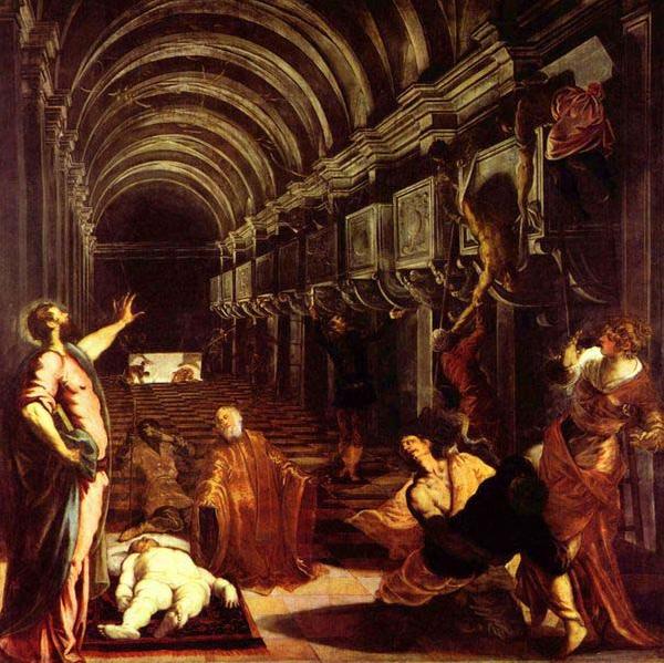 Tintoretto Finding of the body of St Mark Germany oil painting art
