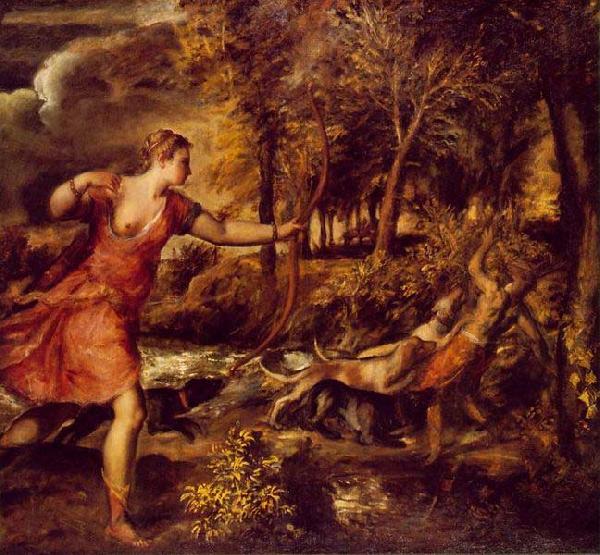 Titian The Death of Actaeon. Germany oil painting art