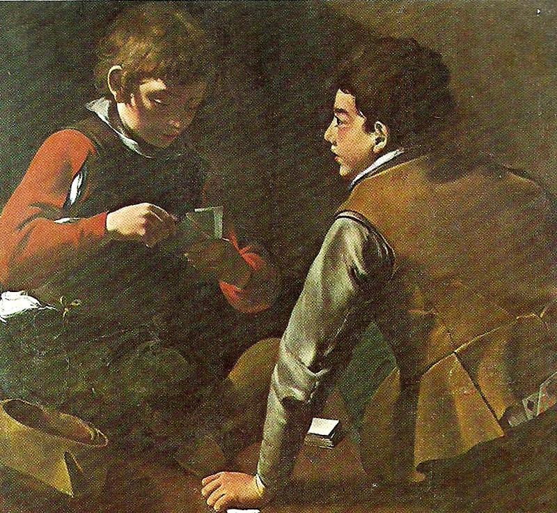 Caravaggio card-players, c oil painting picture