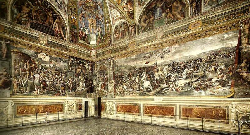 Raphael view of sala di costantino oil painting image