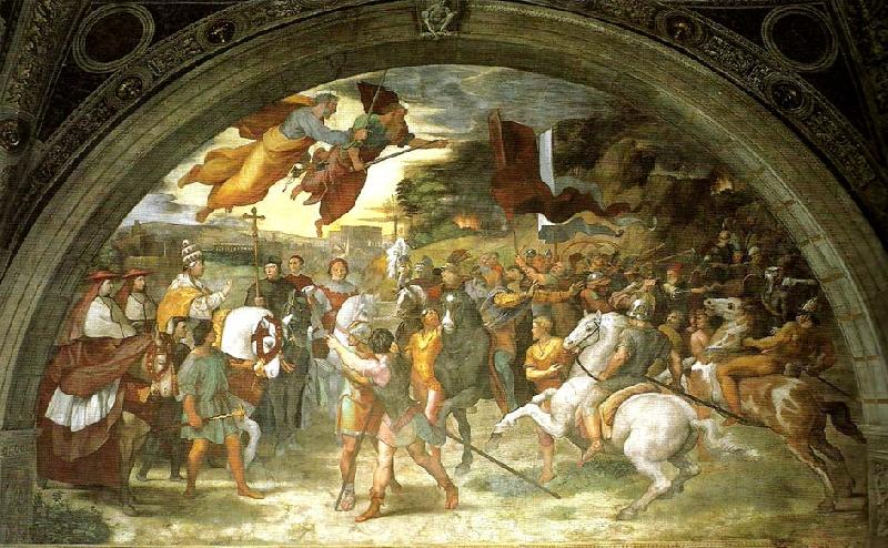 Raphael repulse of attila oil painting image