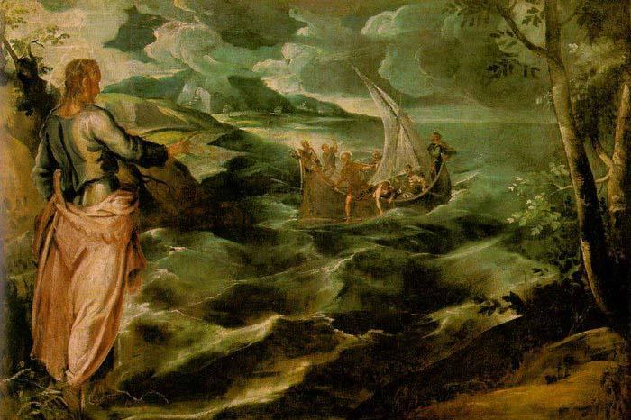 Tintoretto Christ at the Sea of Galilee Germany oil painting art