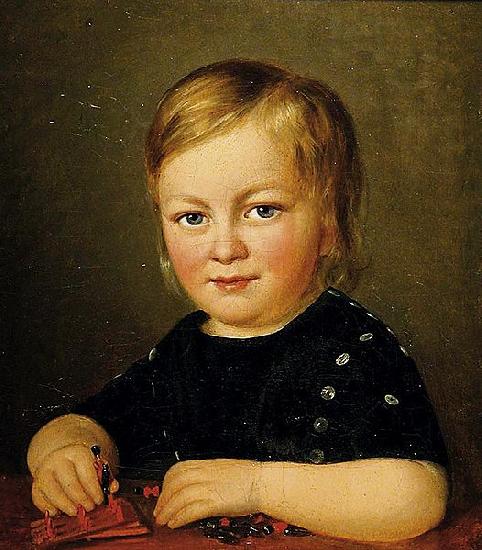 Anonymous Child with toy figures Germany oil painting art