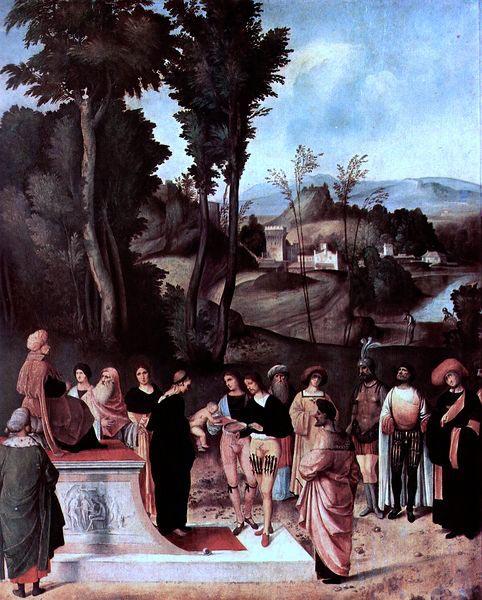 Giorgione Der Mosesknabe vor dem Pharao Germany oil painting art