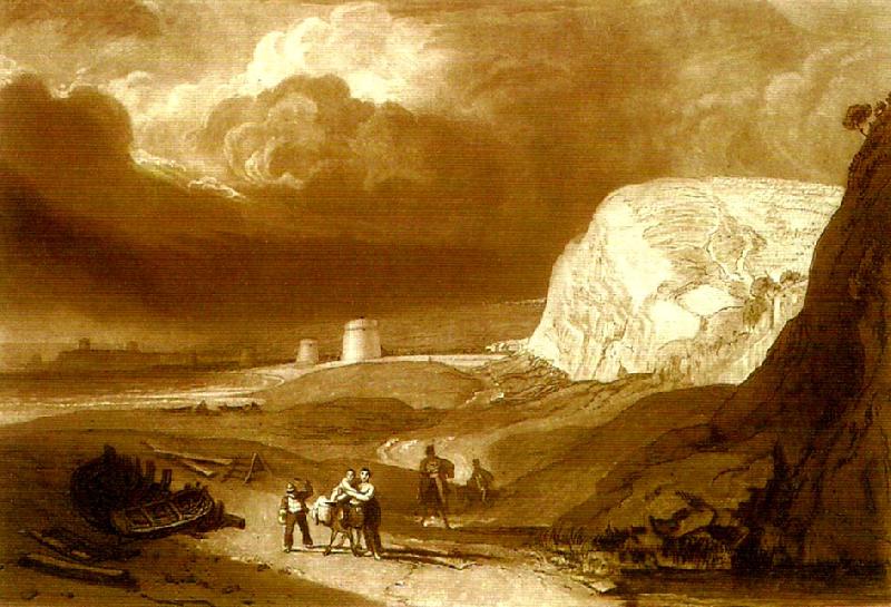 J.M.W.Turner martello towers near bexhill sussex oil painting picture