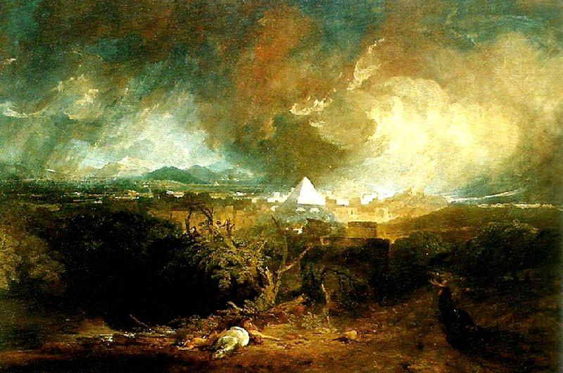 J.M.W.Turner the fifth plague of egypt oil painting image