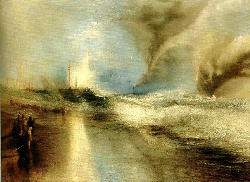 J.M.W.Turner lights to warn steam-boats of shoalwater oil painting picture