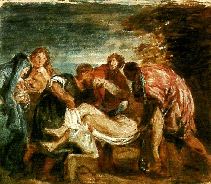 J.M.W.Turner copy of tition's entombment Germany oil painting art