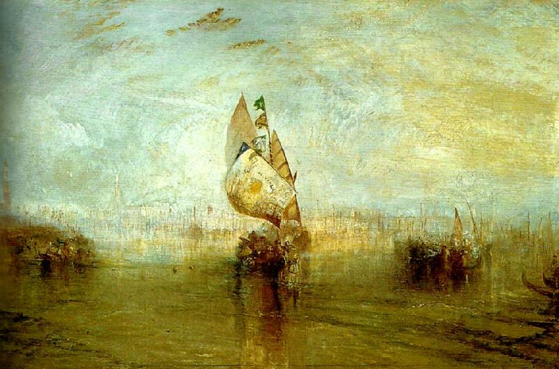 J.M.W.Turner the sun of venice going to sea oil painting image